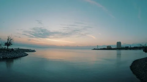 Sunset Over Beach in Okinawa Timelapse Stock Footage 133780657