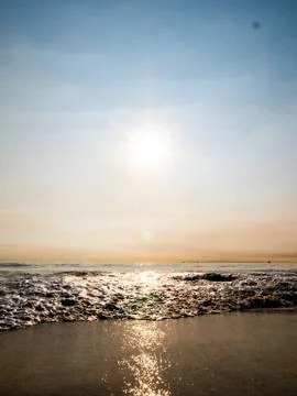 Sunset Over Beach Stock Photos