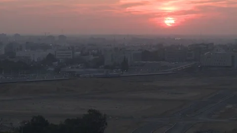 Sunset Over Beersheba Video stock 77591467