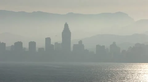 Sunset Over Benidorm 스톡 동영상 10816956