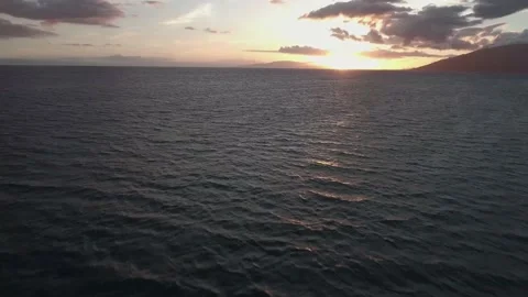A sunset over a body of water Stock Footage 155464607