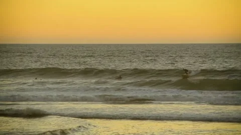 A sunset over a body of water Stock Footage 156022133