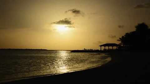 A sunset over a body of water 動画素材 156025679