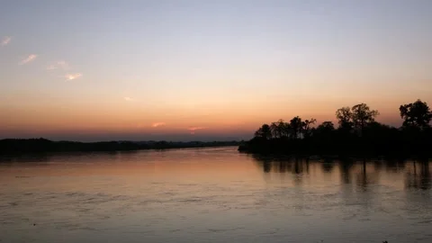 A sunset over a body of water Stock Footage 157872016