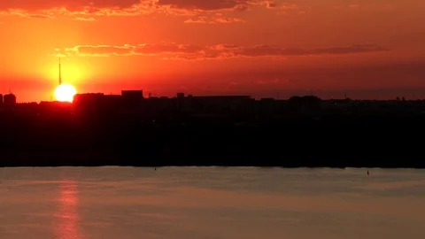 Sunset over Brasilia Video stock 115854912