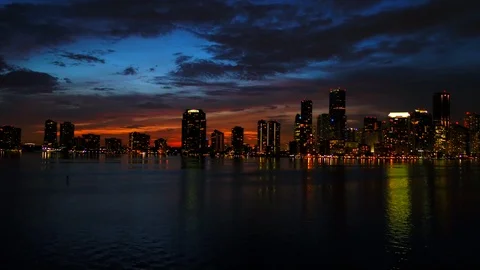 Sunset Over the Bridge Stock Footage 93577707