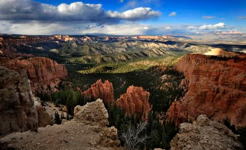 Sunset Over Bryce Canyon Stock Photos
