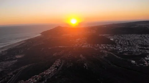 Sunset over Cabo San Lucas Stock Footage 117814607