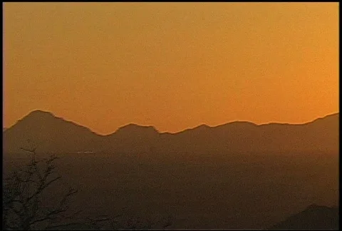 Sunset over Cactus Видео 356557