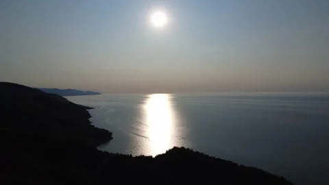 Sunset Over Calm Sea – 2K Drone Video 動画素材 311649876