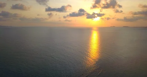 Sunset over the calm sea Stock Footage 88959239