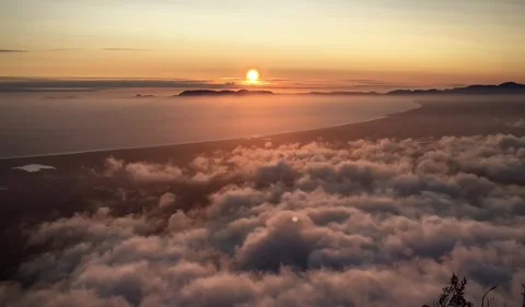 Sunset over Cape Peninsula 스톡 동영상 247982391