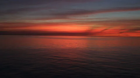Sunset over Caribbean Sea Stock Footage 998645