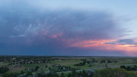 Sunset over Central Plains Stock Footage 272752709