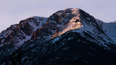 Sunset over Chapin Mountain in Rocky Mountains, Colorado Stock-Footage 170591906