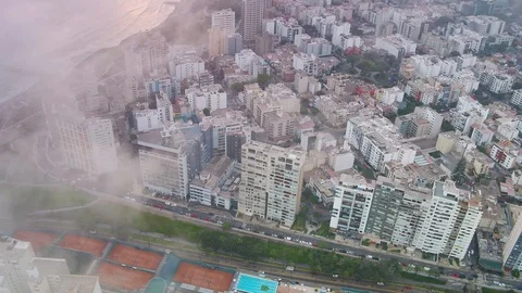 Sunset Over City Beach Video stock 88444086