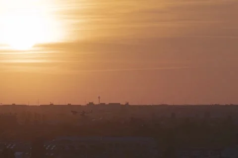 Sunset over City Berlin Timelapse Beautiful 4K Stock Footage 315121493