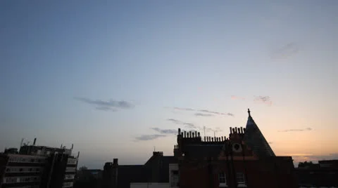 Sunset over city 스톡 동영상 23929019