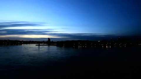 Sunset over the city Video stock 33839834