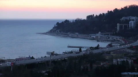 Sunset over the city Vidéo 47537834