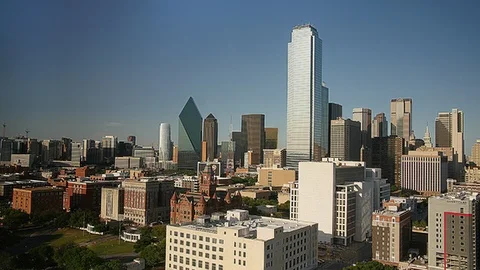 Sunset over city skyline Stock Footage 89310117