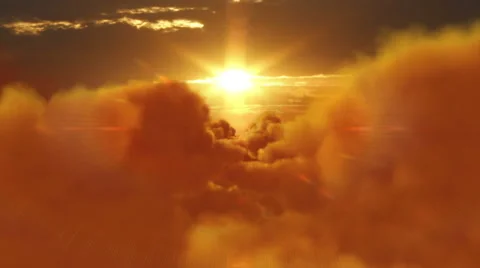 Sunset over clouds. From day to night. More options in my portfolio. Stock Footage 54841053