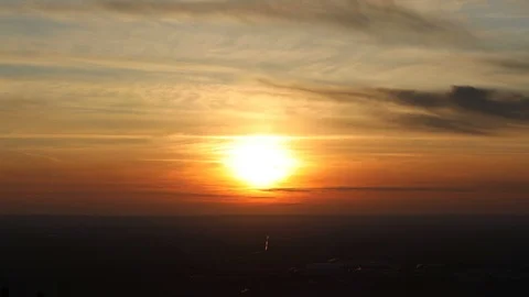 Sunset over the  Clouds. Time Lapse Stock Footage 120752555