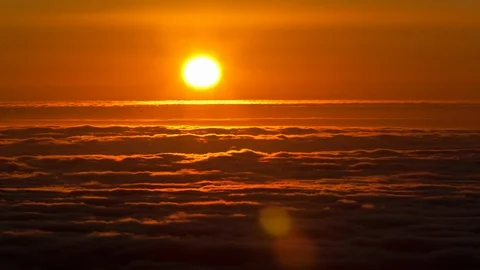 Sunset Over Clouds Timelapse 動画素材 98759928