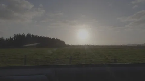 Sunset over the Countryside 4k Video stock 124507919