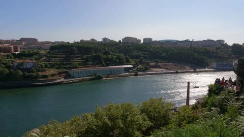 Sunset over the Douro River Stock Footage 285138077