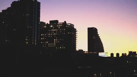 Sunset Over Dumbo Stock Footage 301649113