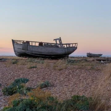 Sunset over Dungeness Stock Photos