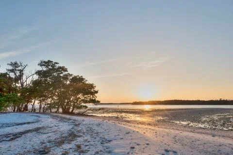 Sunset over the Everglades Stock Photos