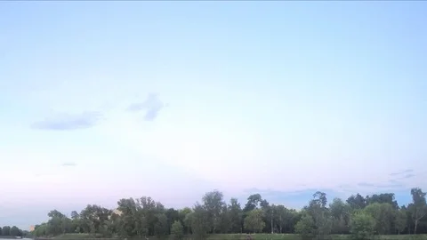 Sunset over forest timelapse 스톡 동영상 77285657