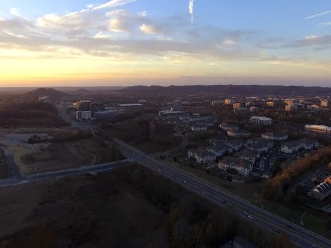 Sunset Over Franklin Shot in 2k Stock Footage 74716109