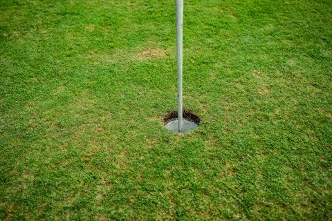 Sunset over a golf course Stock Photos