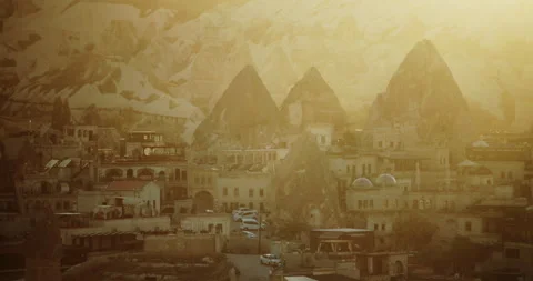 Sunset Over Göreme, Cappadocia Stock Footage 252003707