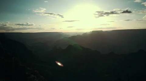 Sunset Over Grand Canyon Stock Footage 64655134