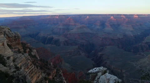 Sunset over the Grand Canyon Stock Footage 65326357