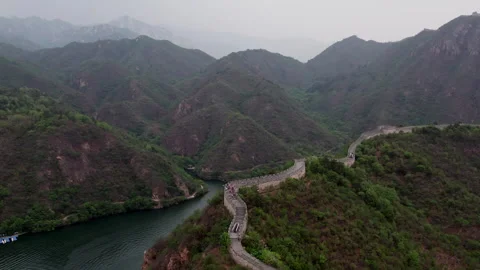Sunset Over the Great Wall of China Vidéo 328566032