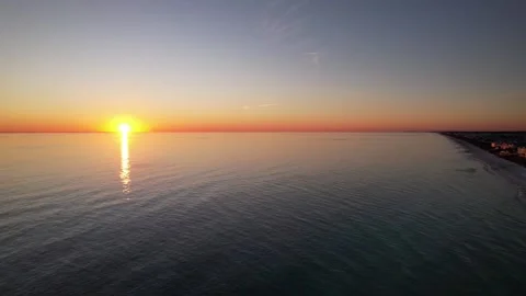 Sunset over the Gulf Stock Footage 228707843