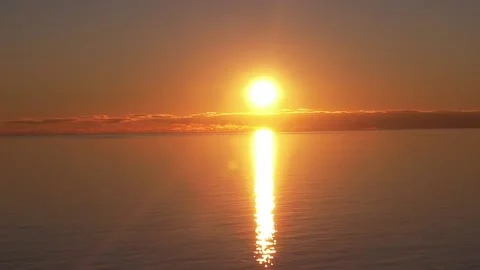 Sunset over the Gulf Stock Footage 228708238