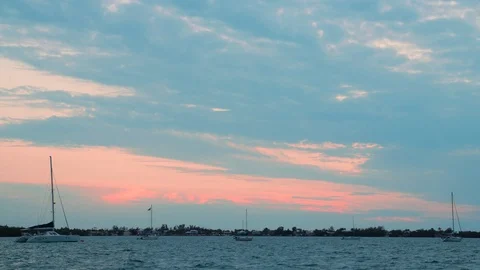 Sunset over Gulf of Mexico 4k Stock Footage 119446478