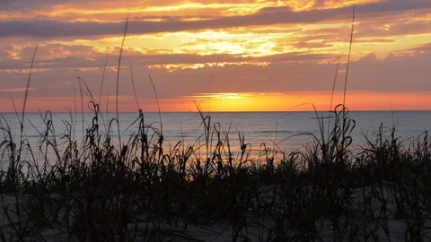 Sunset over the Gulf of Mexico Stock Footage 105677541