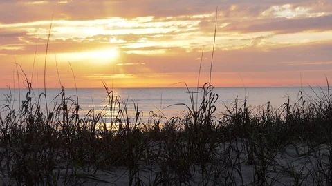 Sunset over the Gulf of Mexico Stock Footage 105737883
