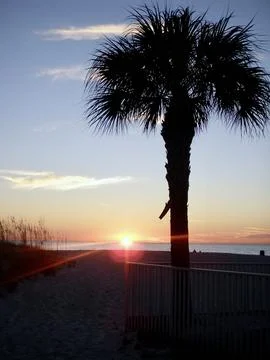 Sunset Over the Gulf Stock Photos