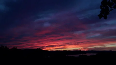 Sunset over the Hamptons Video stock 51461865