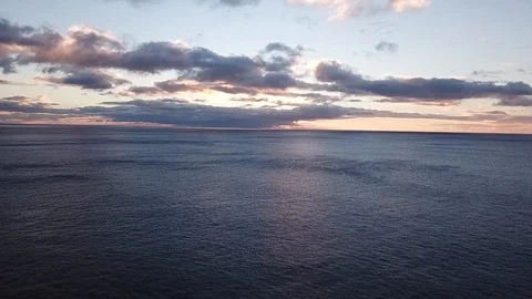Sunset over Hawaii Islands Stock Footage 100997828