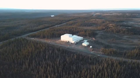 Sunset over High Frequency Active Auroral Research Program (HAARP) Stock Footage 118679628