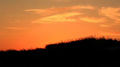 SUNSET OVER THE HILL Video stock 28516923